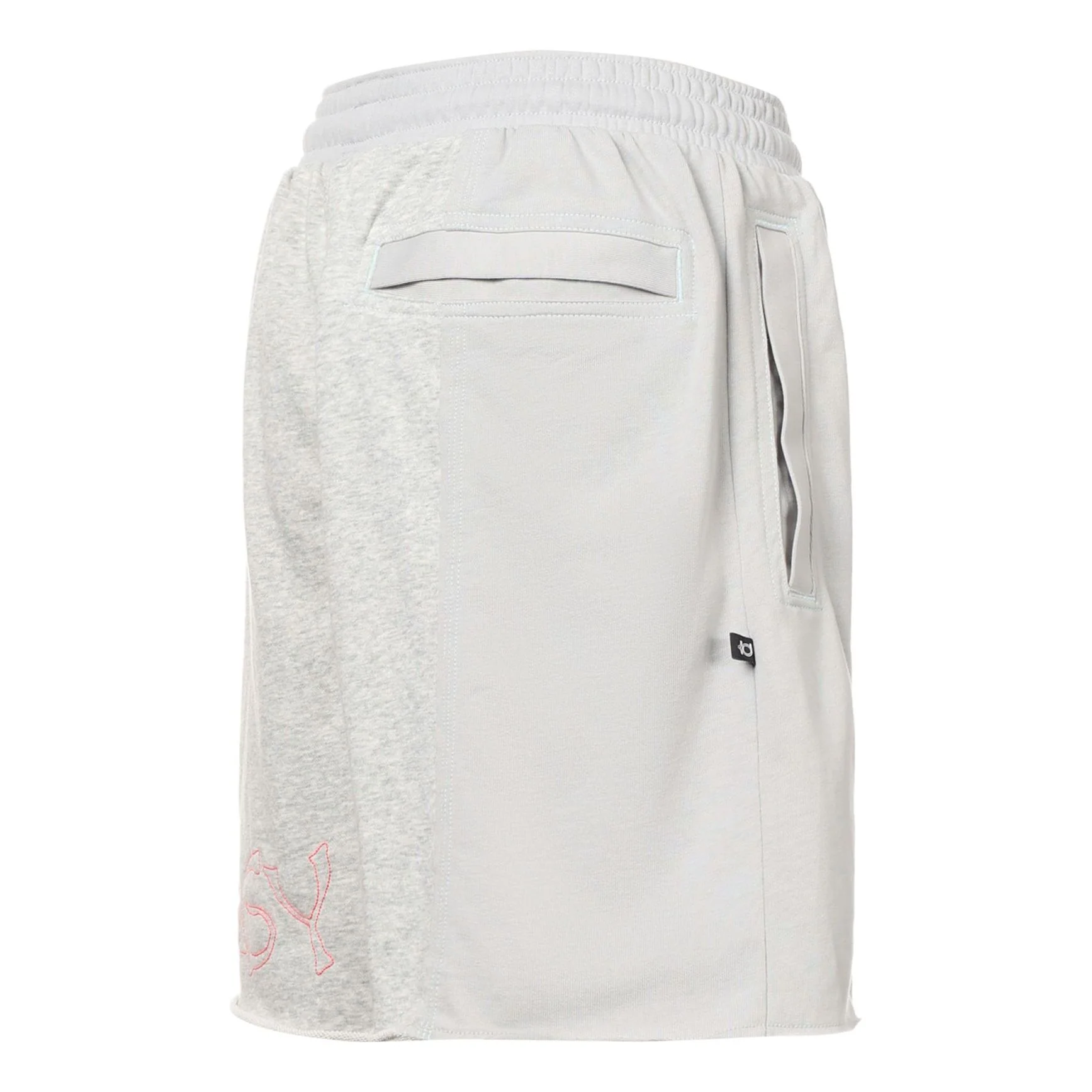 Nike Durant French Terry Breathable Sports Drawstring Solid Color Splicing Embroidered Alphabet Loose Shorts Gray DH7374-050