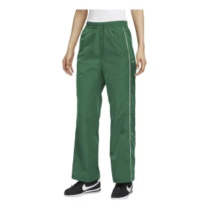 (WMNS) Nike Windrunner High-Waisted Woven Open-Hem Pants Asia Sizing 'Gorge Green' FV7656-300