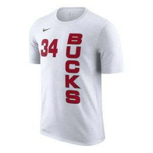 Nike NBA Giannis Antetokounmpo Bucks T-Shirt 'White' AO0903-101