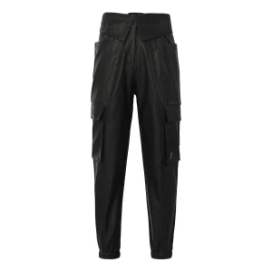 (WMNS) Air Jordan Court-To-Runway High Waist Trousers Black CW6487-010
