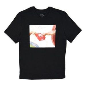 Nike FTWR Pack Shoe Pattern Printing Short Sleeve Black AR5053-010