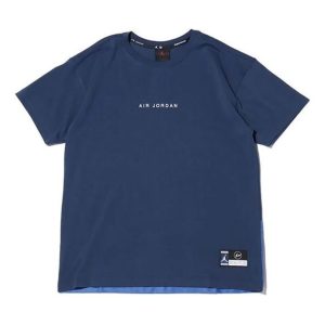 Air Jordan x Fragment T-Shirt 'Navy/Sport Royal/White' DA2985-414