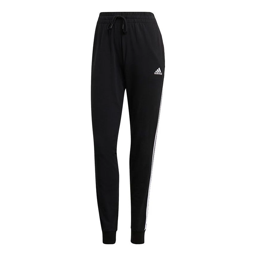 (WMNS) adidas Training Essentials 3-Stripes Pants Asia Sizing 'Black' GM5542
