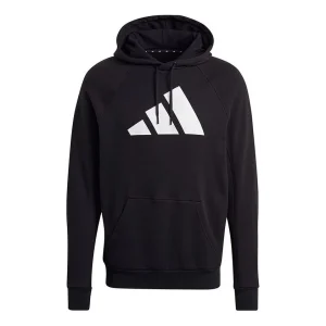 adidas M Fi Hood Casual Sports hooded Pullover Black GM6458