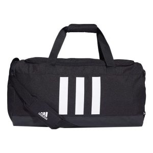 adidas Essentials 3-Stripes Duffel Bag Medium 'Black White' GN2046