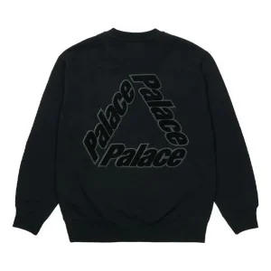 PALACE Alphabet Logo Pattern Round Neck Black P20CS006