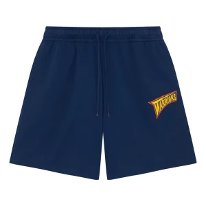 Mitchell & Ness x NBA Golden State Warriors Small Logo Shorts 'Navy' MNJYSSS23110-NAVY