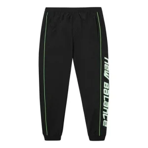 New Balance Trendy Apparel Pants Asia Sizing 'Black Green' AMP03322-BK