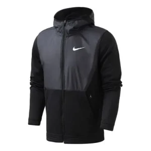 Nike Splicing hooded Stay Warm Sports Jacket Black 926466-010