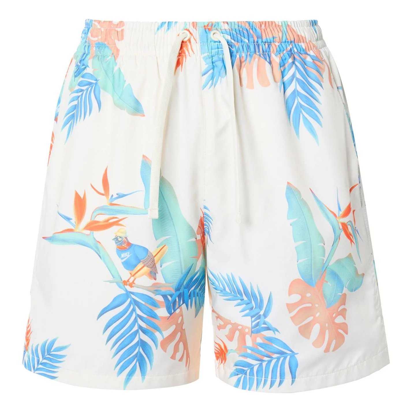 Nike Summer Floral shorts 'White & Blue' FQ0350-110
