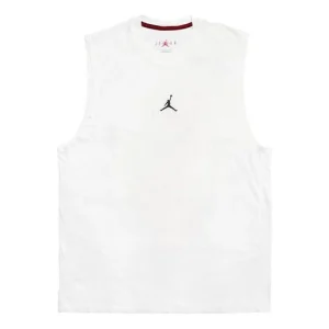 Air Jordan Casual Breathable Running Solid Color Sports Basketball Breathable Vest White DM1828-100