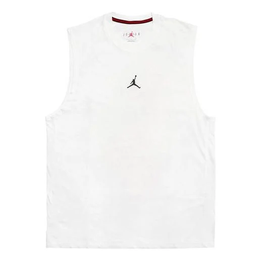Air Jordan Casual Breathable Running Solid Color Sports Basketball Breathable Vest White DM1828-100