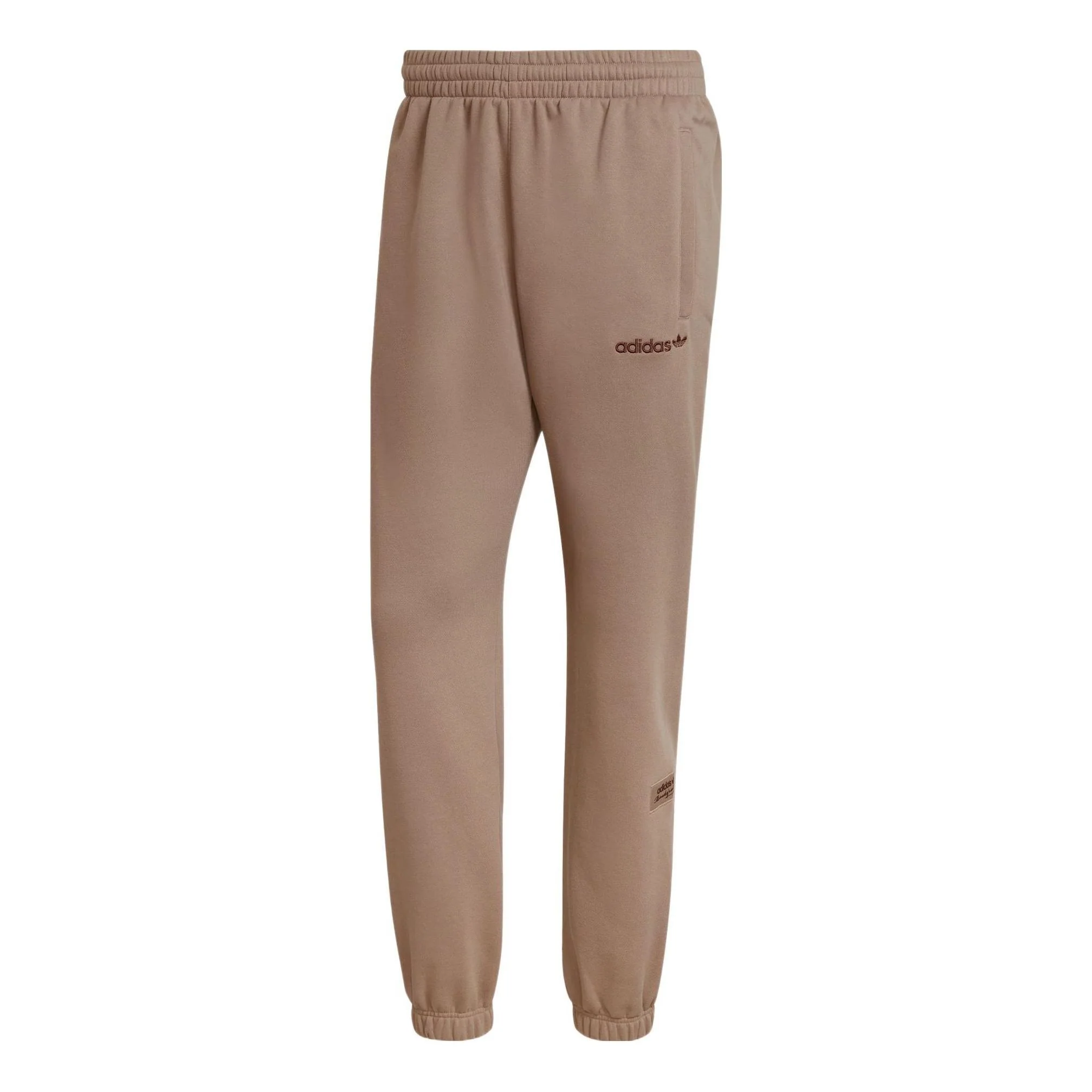 Men's adidas originals Embroidered Logo Bundle Feet Sports Pants/Trousers/Joggers Brown HM2669