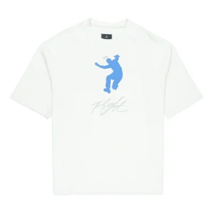 Air Jordan x Union Crossover SS22 Solid Color Character Alphabet Printing Round Neck Short Sleeve Asia Edition Gray DM2840-025