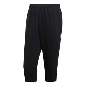 Men's adidas E Pln 3/4 Wvn Woven Cone Training Running Sports Cropped Pants/Trousers Black DQ3107