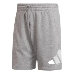 Men's adidas Geometry Logo Printing Elastic Waistband Sports Shorts Japanese Version Gray HA1426