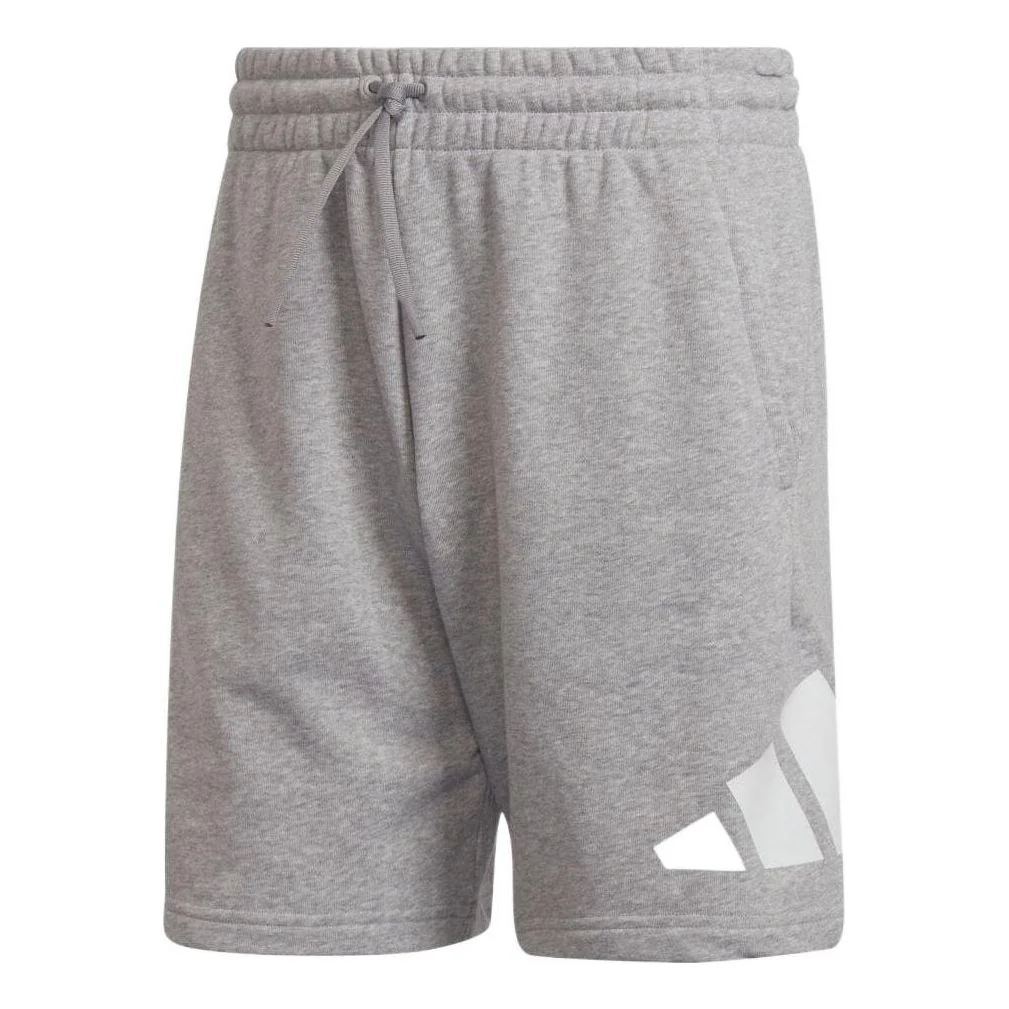Men's adidas Geometry Logo Printing Elastic Waistband Sports Shorts Japanese Version Gray HA1426