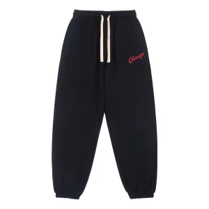 Mitchell & Ness x NBA Chicago Bulls Sweatpants 'Black' MNJYFWSP23091001
