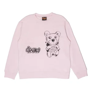 Drew House Theodore Sketch Crewneck Sweatshirt 'Pale Pink' DR-FW21-008