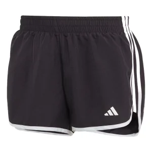 (WMNS) adidas Marathon 20 Running Shorts Asia Sizing 'Black White' IC5184
