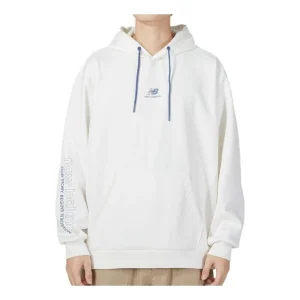 New Balance Logo Print Hoodie Asia Sizing 'White' 5CC44623-IV