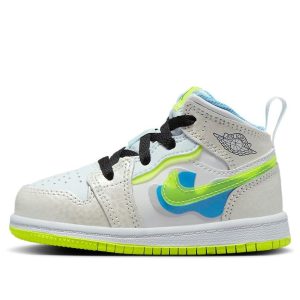 (TD) Air Jordan 1 Mid SE 'Warped Swoosh' DV1322-017