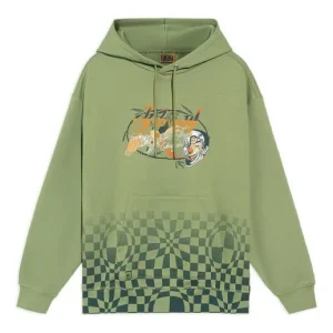 Li-Ning BAD FIVE Sports Basketball Series Grid Printing Hoodie 'Green' AWDRH63-2