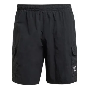 adidas Trefoil Essentials Woven Cargo Shorts Asia Sizing 'Black' JD0406