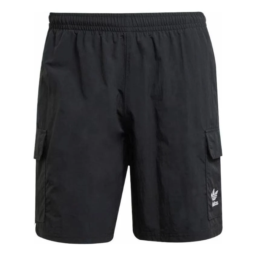 adidas Trefoil Essentials Woven Cargo Shorts Asia Sizing 'Black' JD0406
