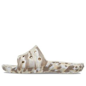 Crocs Classic Marbled Sandals 'White Brown' 206879-2Y3