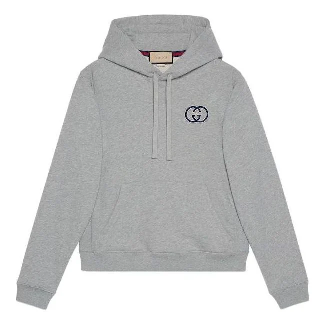 Gucci Cotton Jersey Hooded Sweatshirt 'Grey' 756649-XJFWA-1037