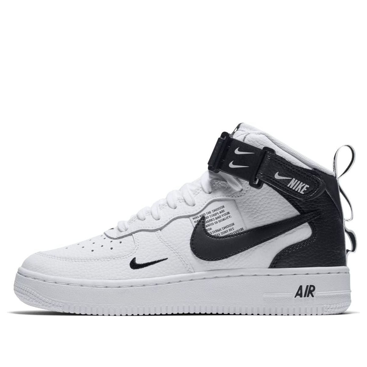 (GS) Nike Air Force 1 Mid LV8 'White Black' AV3803-100