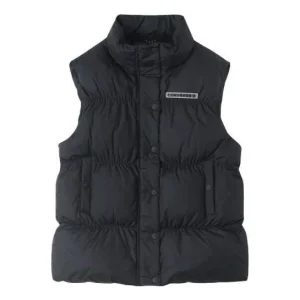 (WMNS) Converse Super Puffer Vest Asia Sizing 'Black' 10025203-A01