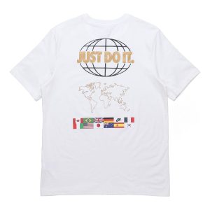 Nike Sportswear JDI Back Map National Flag Printing Short Sleeve White CT6554-100