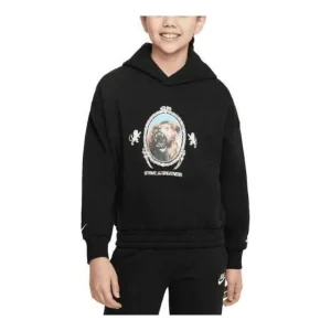 (GS) Nike LeBron Basketball Pullover Hoodie 'Black' FJ6065-010