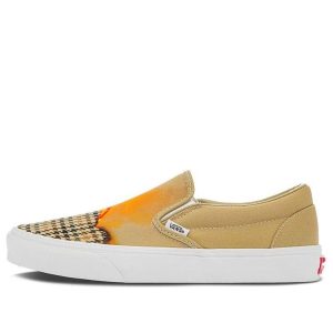 Vans Slip-on Low Tops Casual Shoe Unisex Brown Yellow VN000XG8AZP
