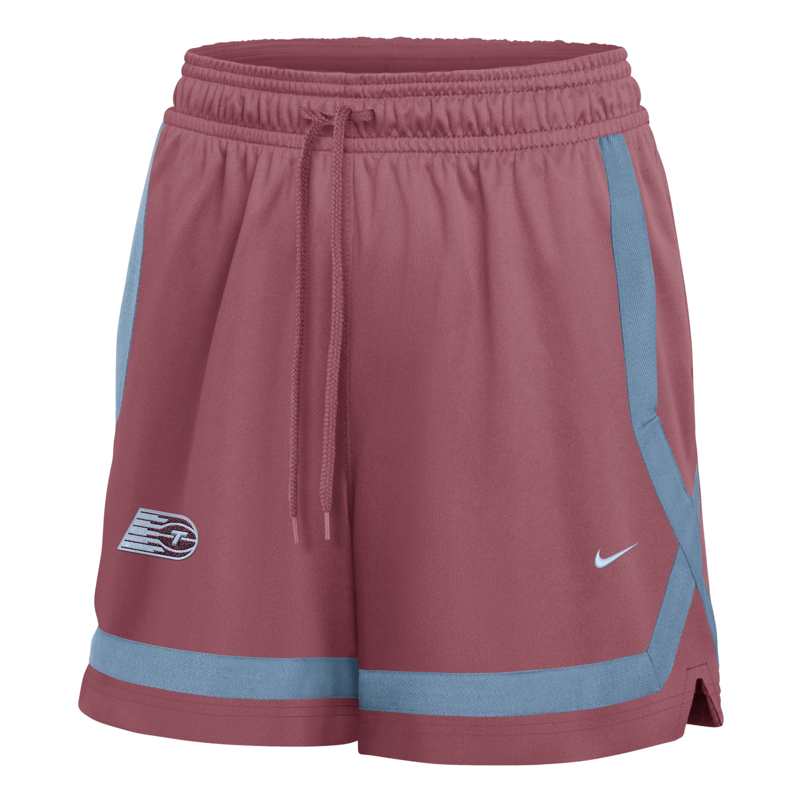 (WMNS) Nike Toronto Tempo 5" Studio Fleece Shorts 'Pink Smoke Work Blue Hydrogen Blue' IR0882-654