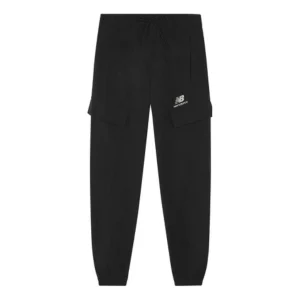 New Balance Sportswear Oversized Cargo Sweatpants Asia Sizing 'Black' AMP23311-BK
