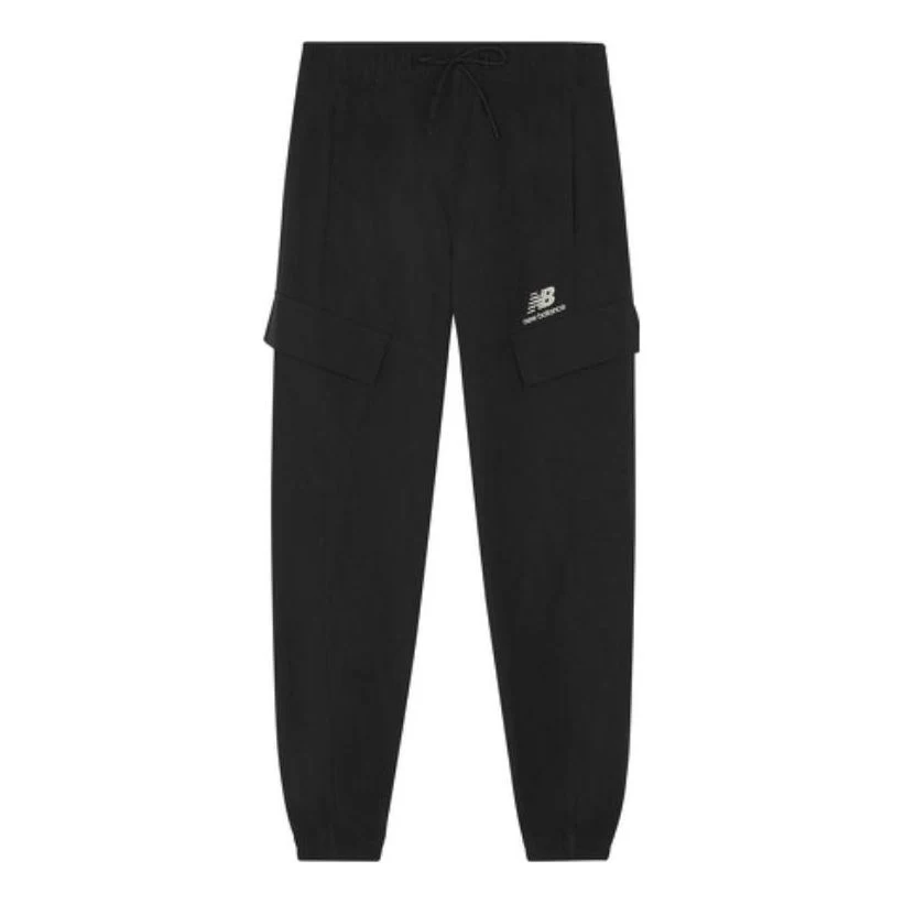 New Balance Sportswear Oversized Cargo Sweatpants Asia Sizing 'Black' AMP23311-BK