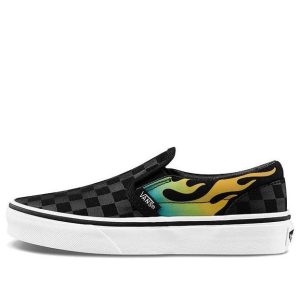 (PS) Vans Classic Slip-On Fire 'Black Grey' VN0A4BUTESY