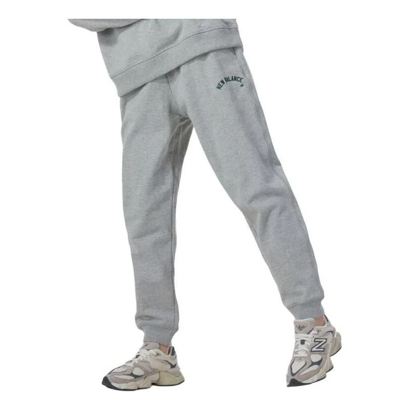 (WMNS) New Balance Wordmark Logo Jogging Pants Asia Sizing 'Grey' AWP41310-GHM
