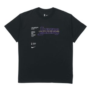 Nike NBA Courtside Los Angeles Lakers Short Sleeve Training Black CK8028-010