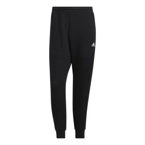 Men's adidas Solid Color Knit Bundle Feet Sports Pants/Trousers/Joggers Black HE7444
