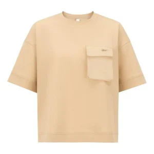 (WMNS) Reebok Pocket Short Sleeve Top 'Brown' 23RCS416WGK0