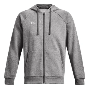 Under Armor Rival Fleece Hooded Jacket 'Heather Grey' 1379767-025