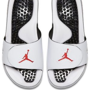 Air Jordan Hydro 5 Slide 'White Red Silver' 555501-112
