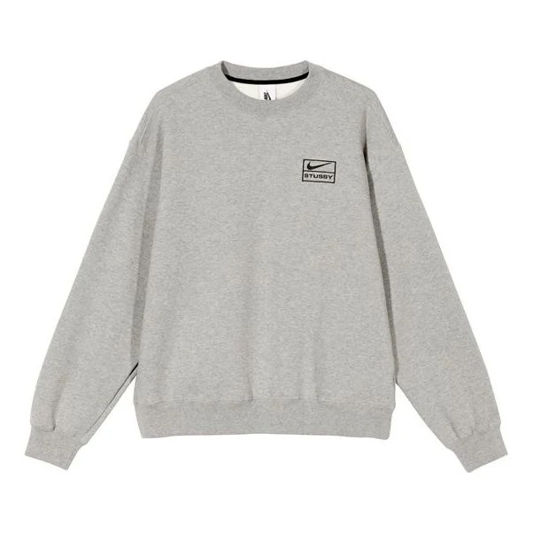 Nike x Stussy NRG BR Crew Fleece 'Grey' CT4311-063