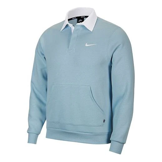 Nike SB Skateboard Fleece Skate Top 'Lt Armory Blue White' CN5675-440