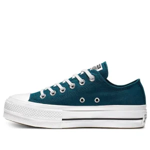 (WMNS) Converse Chuck Taylor All Star Platform Low 'Green' 566283C