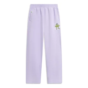 (WMNS) Li-Ning x Disney Monster University Graphic Fleece Sweatpants 'Light Purple' AKLT818-2